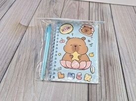 Cuaderno anotador con lapicera CAPIBARA 